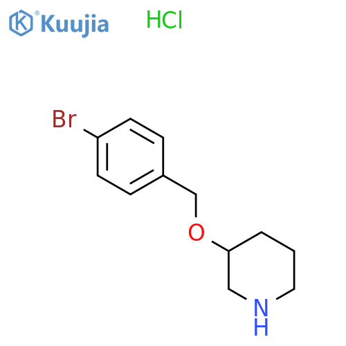 3-(4-Bromobenzyl)oxypiperidine hydrochloride structure