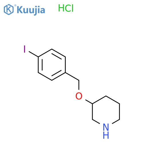 3-(4-Iodobenzyl)oxypiperidine hydrochloride structure
