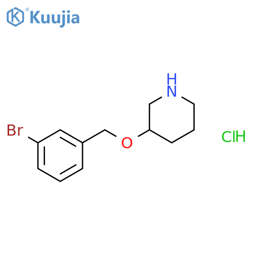 3-(3-Bromobenzyl)oxypiperidine hydrochloride structure