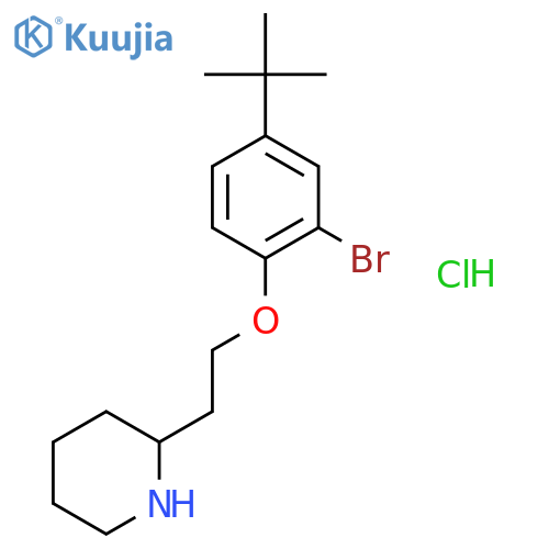2-{2-2-Bromo-4-(tert-butyl)phenoxy-ethyl}piperidine hydrochloride structure