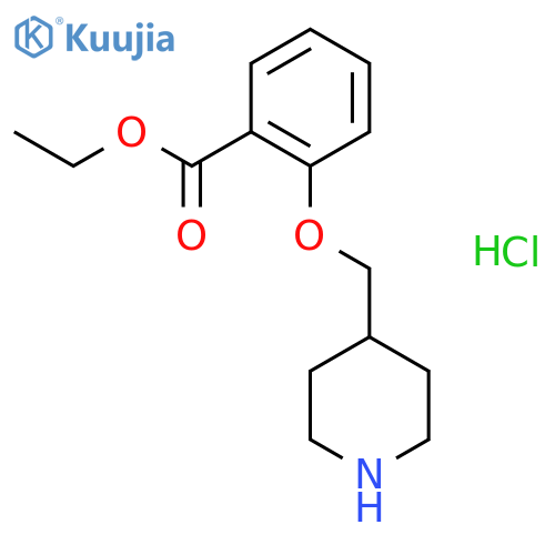 Ethyl 2-(4-piperidinylmethoxy)benzoatehydrochloride structure