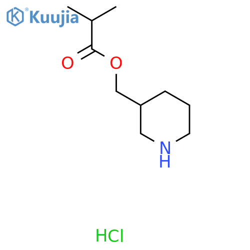 3-Piperidinylmethyl 2-methylpropanoatehydrochloride structure