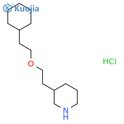 3-2-(2-Cyclohexylethoxy)ethylpiperidinehydrochloride structure