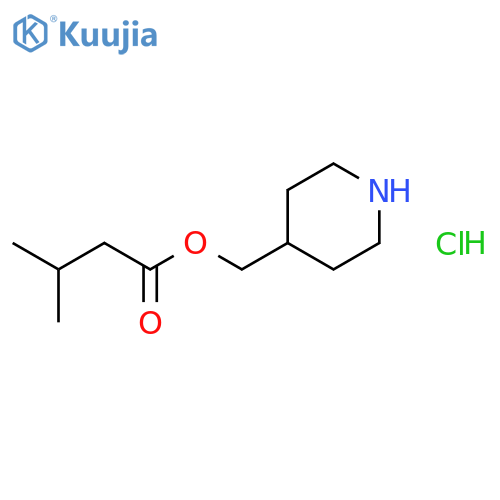 4-Piperidinylmethyl 3-methylbutanoatehydrochloride structure