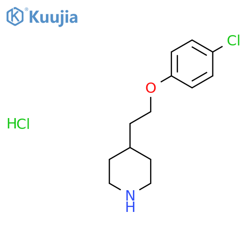 4-2-(4-Chlorophenoxy)ethylpiperidinehydrochloride structure