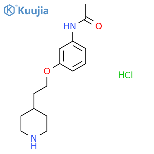 N-{3-2-(4-Piperidinyl)ethoxyphenyl}acetamidehydrochloride structure