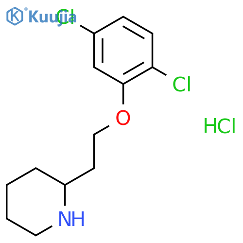 2-2-(2,5-Dichlorophenoxy)ethylpiperidinehydrochloride structure
