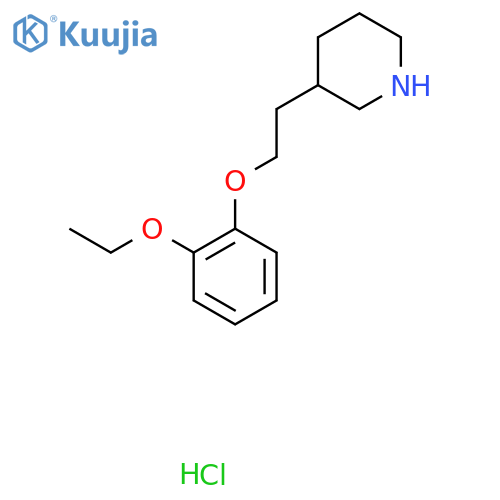3-2-(2-Ethoxyphenoxy)ethylpiperidinehydrochloride structure