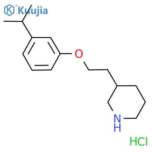 3-2-(3-Isopropylphenoxy)ethylpiperidine Hydrochloride structure