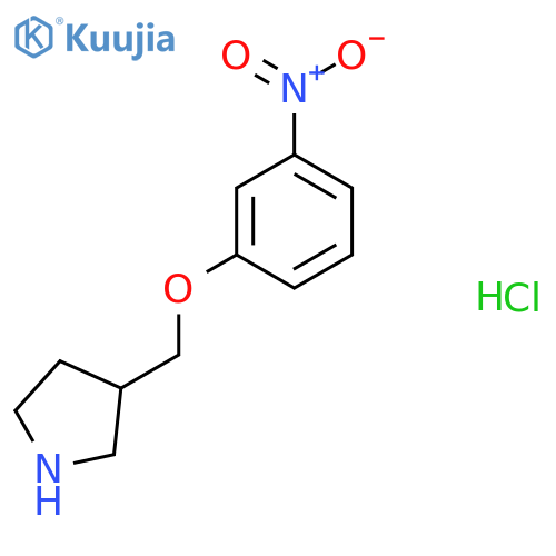 3-(3-Nitrophenoxy)methylpyrrolidinehydrochloride structure