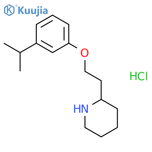 2-2-(3-Isopropylphenoxy)ethylpiperidinehydrochloride structure