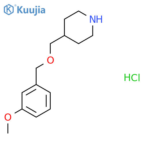 4-{(3-Methoxybenzyl)oxymethyl}piperidinehydrochloride structure