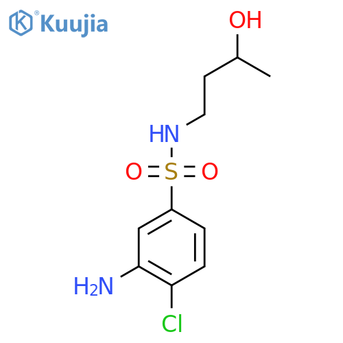 3-Amino-4-chloro-N-(3-hydroxybutyl)-benzenesulfonamide structure