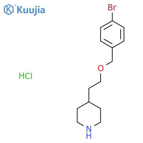 4-{2-(4-Bromobenzyl)oxyethyl}piperidinehydrochloride structure