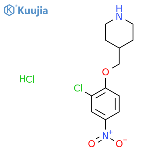4-(2-Chloro-4-nitrophenoxy)methylpiperidinehydrochloride structure