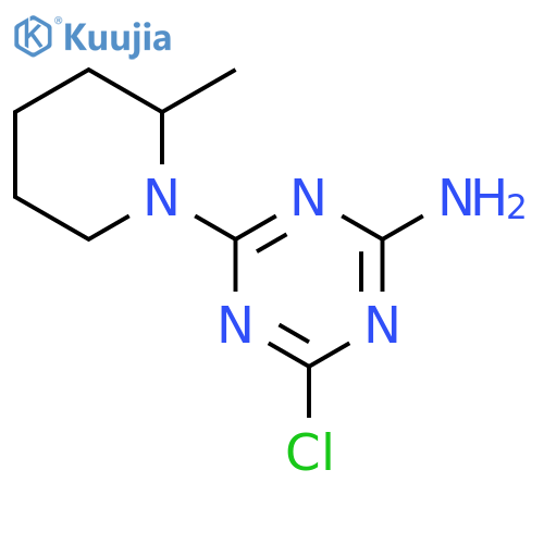 4-Chloro-6-(2-methyl-1-piperidinyl)-1,3,5-triazin-2-amine structure