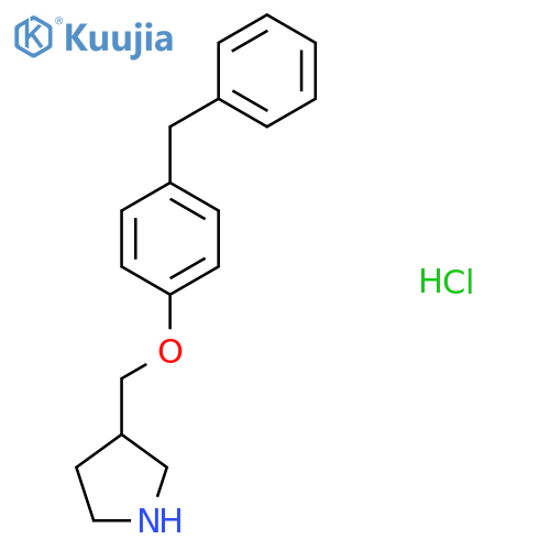 3-(4-Benzylphenoxy)methylpyrrolidinehydrochloride structure