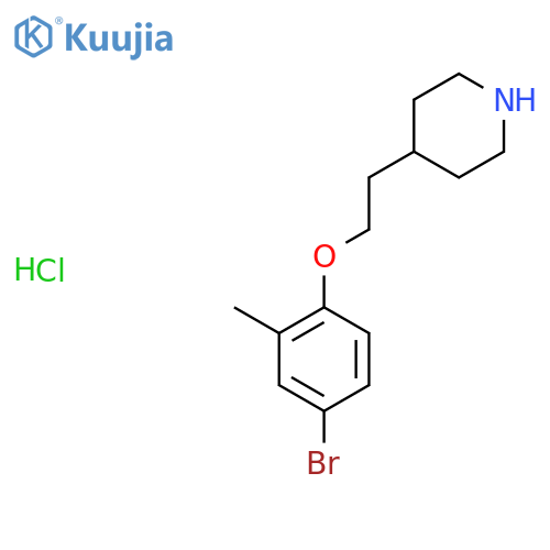 4-2-(4-Bromo-2-methylphenoxy)ethylpiperidinehydrochloride structure
