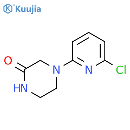 4-(6-Chloro-2-pyridinyl)-2-piperazinone structure