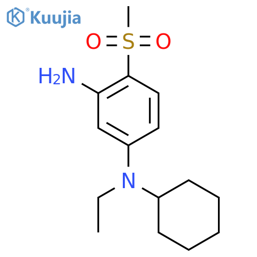 N1-Cyclohexyl-N1-ethyl-4-(methylsulfonyl)-1,3-benzenediamine structure