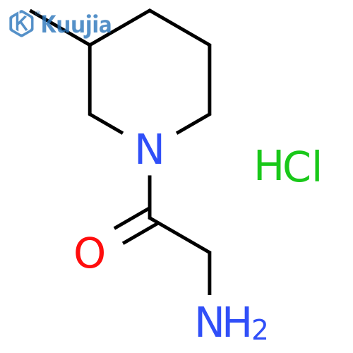 2-Amino-1-(3-methyl-1-piperidinyl)-1-ethanone hydrochloride structure