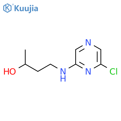 4-(6-Chloro-2-pyrazinyl)amino-2-butanol structure