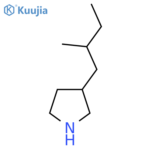 3-(2-Methylbutyl)pyrrolidine structure