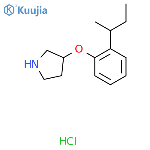 3-2-(sec-Butyl)phenoxypyrrolidine hydrochloride structure