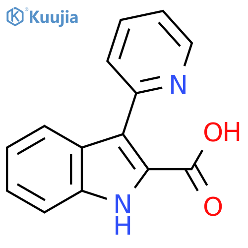 3-(2-Pyridinyl)-1H-indole-2-carboxylic acid structure