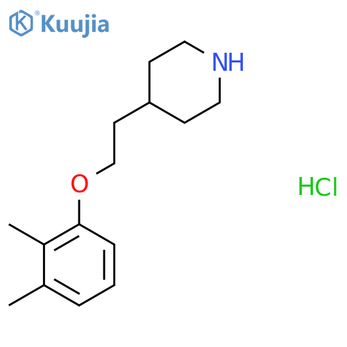 4-2-(2,3-Dimethylphenoxy)ethylpiperidinehydrochloride structure