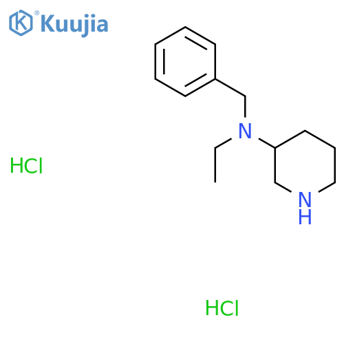 N-Benzyl-N-ethyl-3-piperidinamine dihydrochloride structure