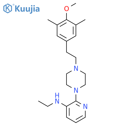 3-Pyridinamine,N-ethyl-2-[4-[2-(4-methoxy-3,5-dimethylphenyl)ethyl]-1-piperazinyl]- structure