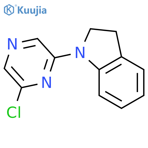 1-(6-Chloro-2-pyrazinyl)indoline structure