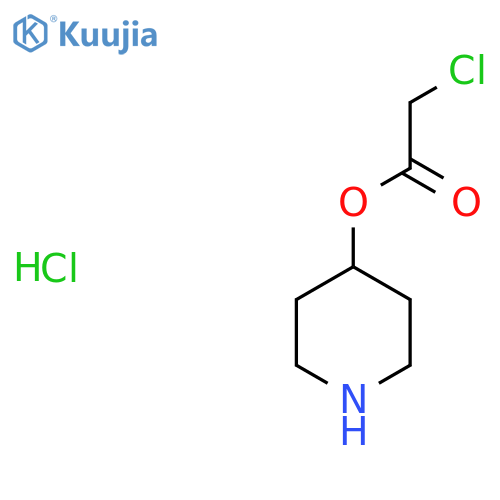 4-Piperidinyl 2-chloroacetate hydrochloride structure