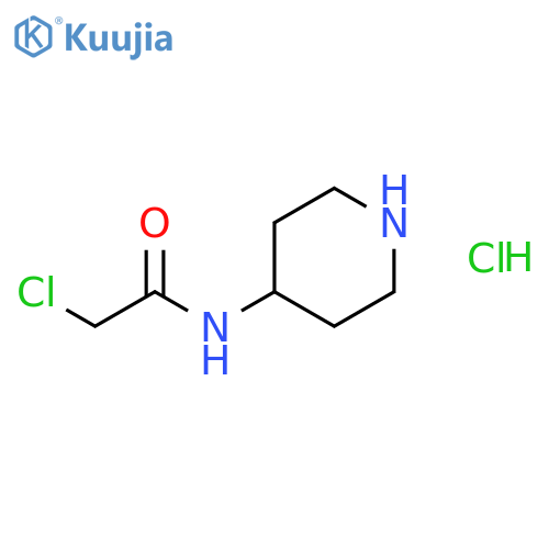 2-Chloro-N-(4-piperidinyl)acetamide hydrochloride structure