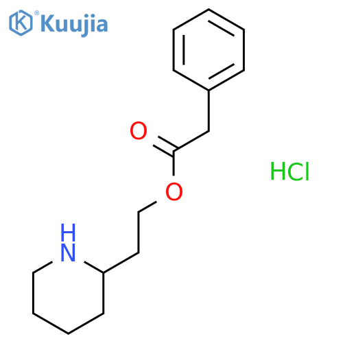 2-(2-Piperidinyl)ethyl 2-phenylacetatehydrochloride structure
