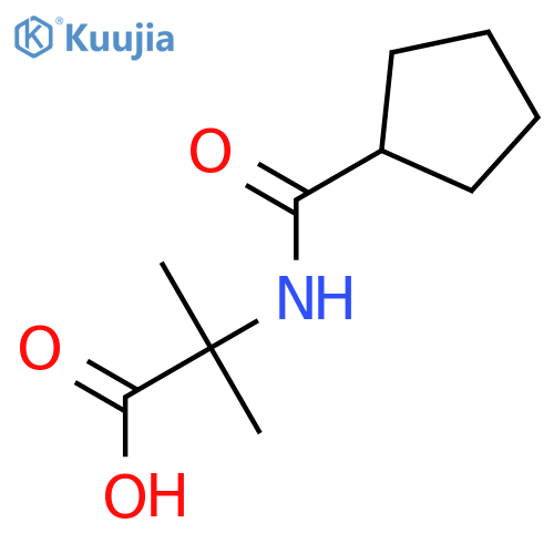 N-(Cyclopentylcarbonyl)-2-methylalanine structure