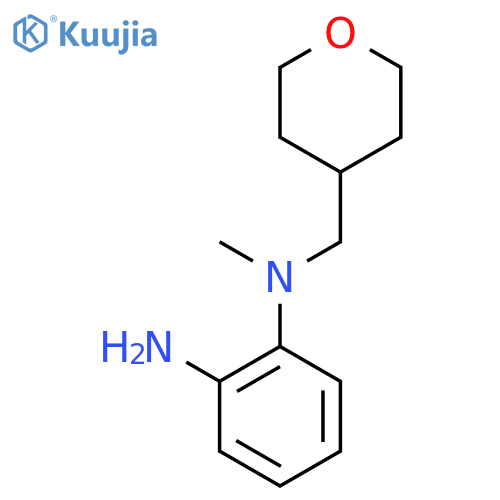 N~1~-Methyl-N~1~-(tetrahydro-2H-pyran-4-ylmethyl)-1,2-benzenediamine structure