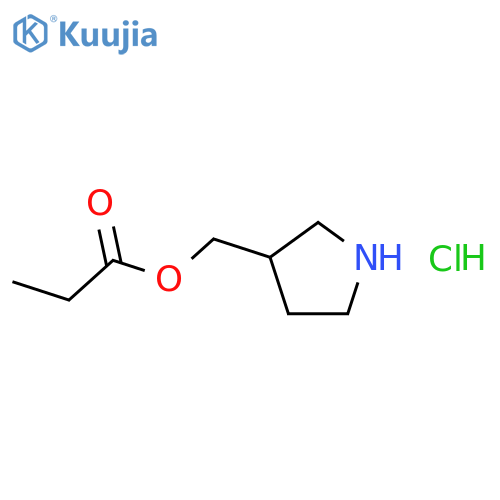 3-Pyrrolidinylmethyl propanoate hydrochloride structure