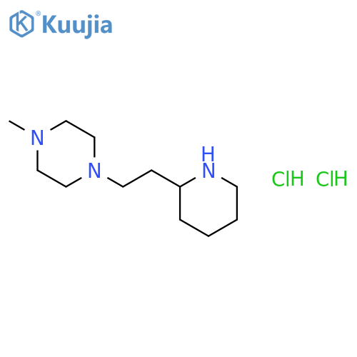 1-Methyl-4-2-(2-piperidinyl)ethylpiperazinedihydrochloride structure