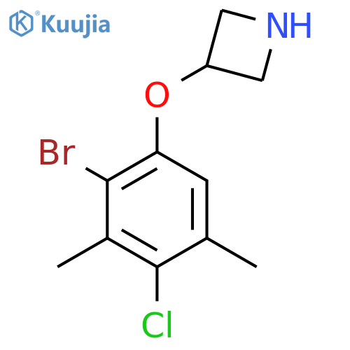 3-(2-Bromo-4-chloro-3,5-dimethylphenoxy)azetidine structure