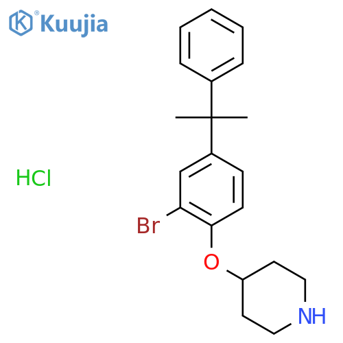 4-2-Bromo-4-(1-methyl-1-phenylethyl)phenoxy-piperidine hydrochloride structure