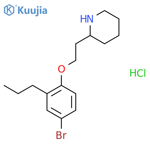 2-2-(4-Bromo-2-propylphenoxy)ethylpiperidinehydrochloride structure