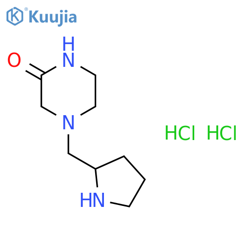 4-(2-Pyrrolidinylmethyl)-2-piperazinonedihydrochloride structure