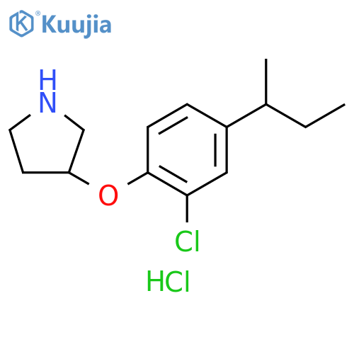 3-4-(sec-Butyl)-2-chlorophenoxypyrrolidine Hydrochloride structure