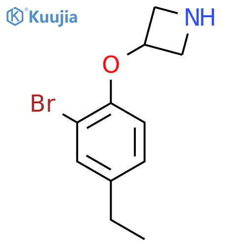 3-(2-Bromo-4-ethylphenoxy)azetidine structure