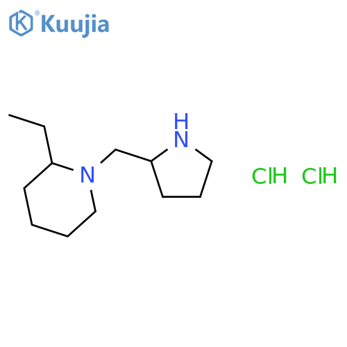 2-Ethyl-1-(2-pyrrolidinylmethyl)piperidinedihydrochloride structure