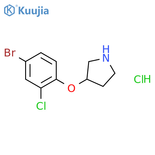 3-(4-Bromo-2-chlorophenoxy)pyrrolidinehydrochloride structure