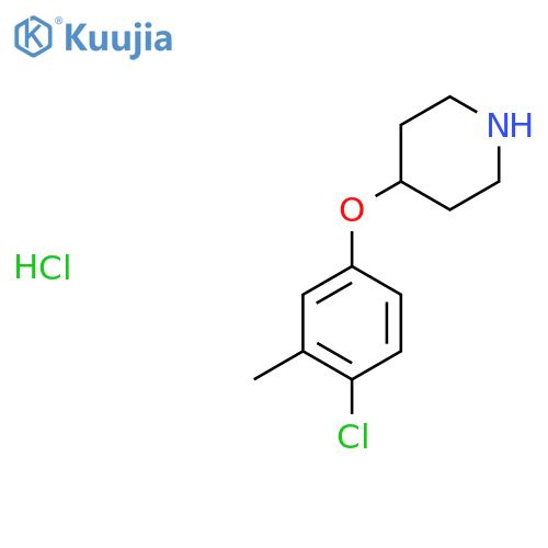 4-(4-Chloro-3-methylphenoxy)piperidinehydrochloride structure
