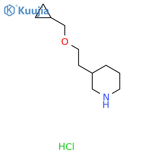 3-2-(Cyclopropylmethoxy)ethylpiperidinehydrochloride structure